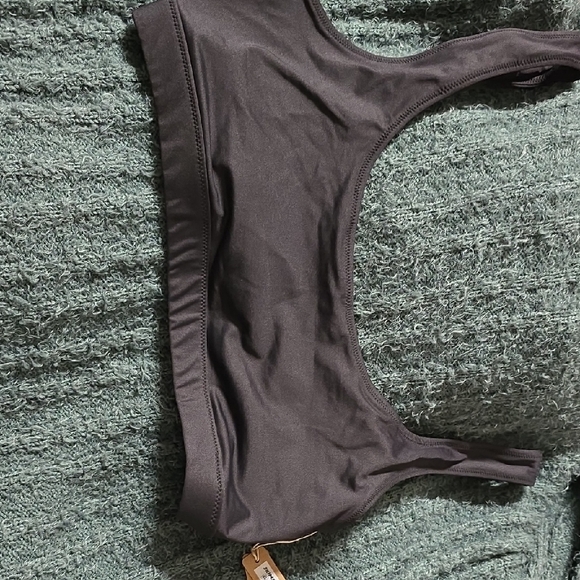 SKIMS Onyx Women's Swim Bikini Top - Picture 3 of 3